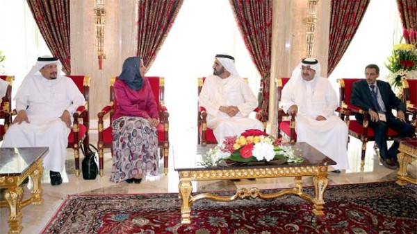 Shaikh Mohammed received education ministers from the Gulf Cooperation Council countries at Zabeel Palace on Tuesday. The ministers are in Dubai to attend the Global Education Forum. — Wam