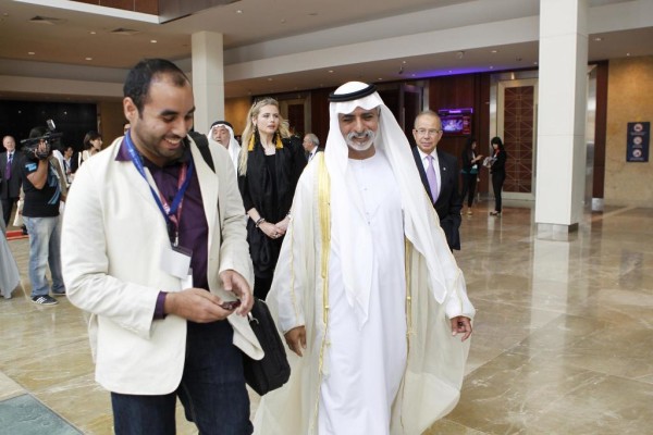 Muaz Shabandri with Shaikh Nahyan