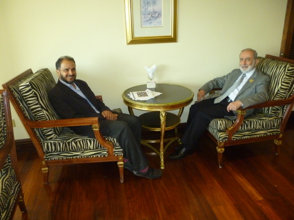 Aftab Kola with Professor Salim T. S. Al Hassan