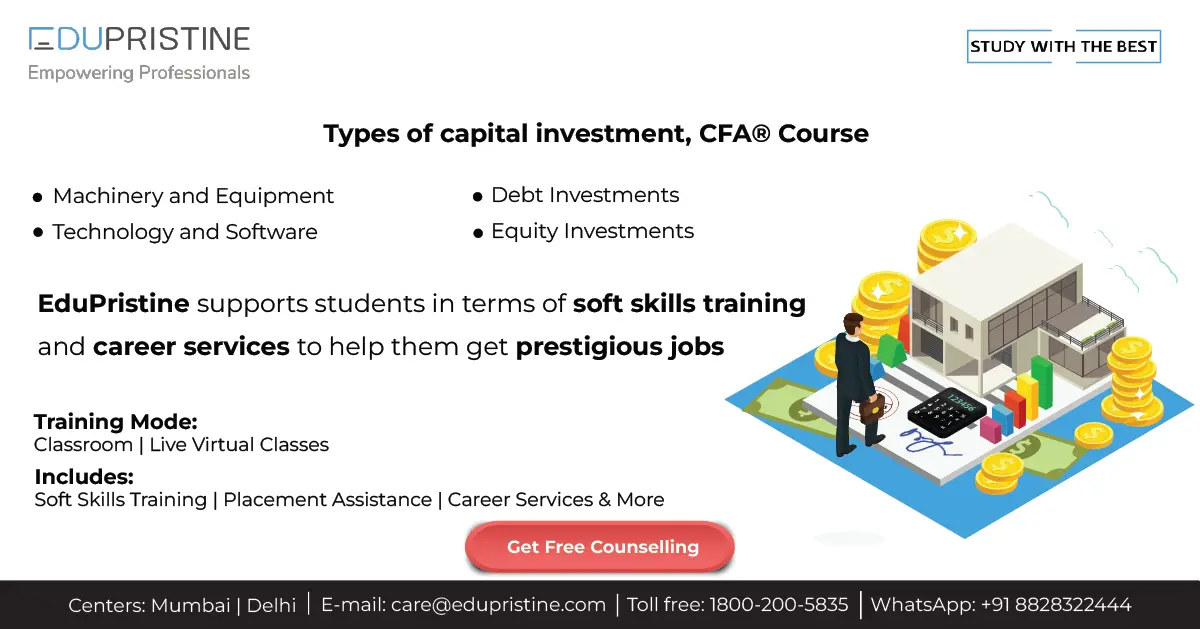 Types of capital investment, CFA Course