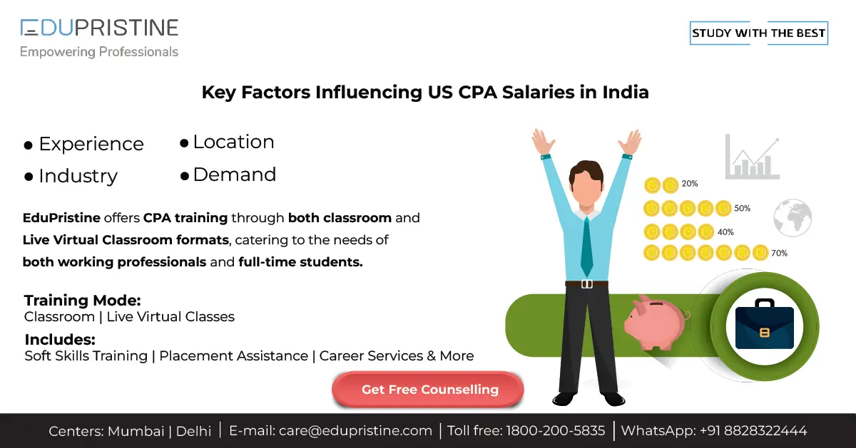 Factors affecting US CPA Salary, US CPA Salary in India