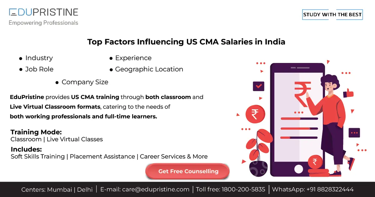 US CMA SALARIES, CMA SALARIES IN INDIA