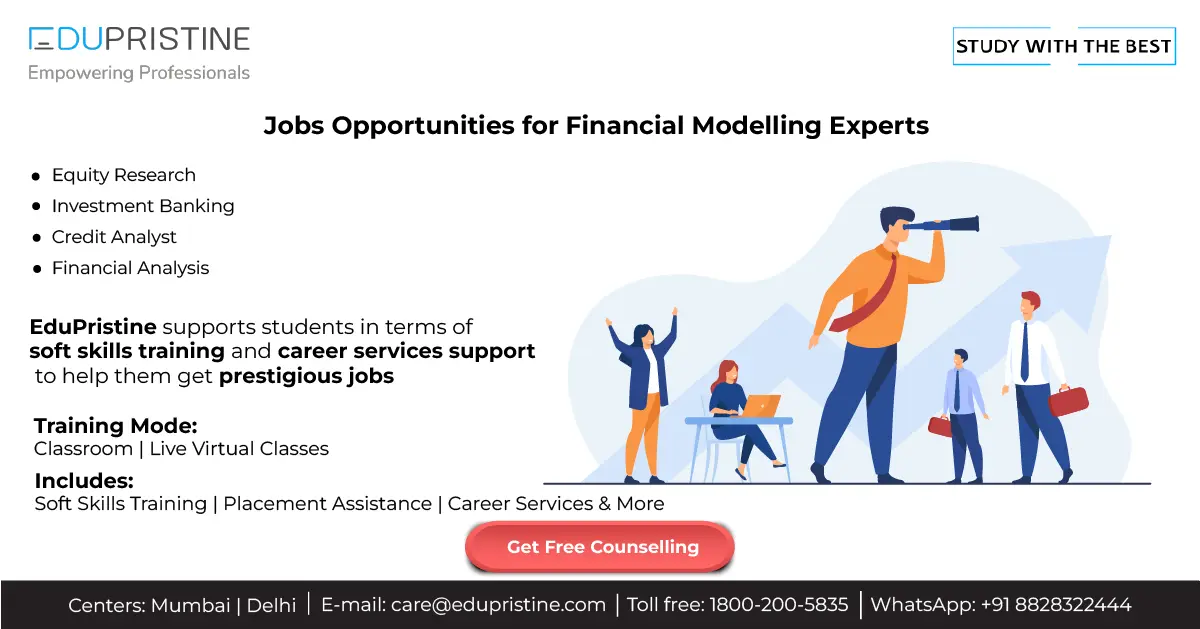 Jobs opportunities for Financial Modelling