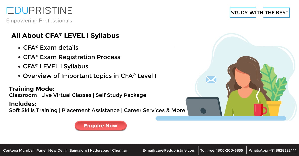 CFA Level 1 syllabus, CFA exam & Course details EduPristine