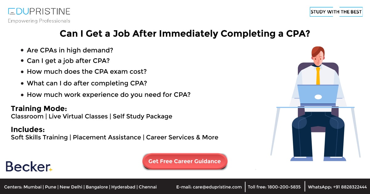Can I Get a Job After Immediately Completing a CPA?