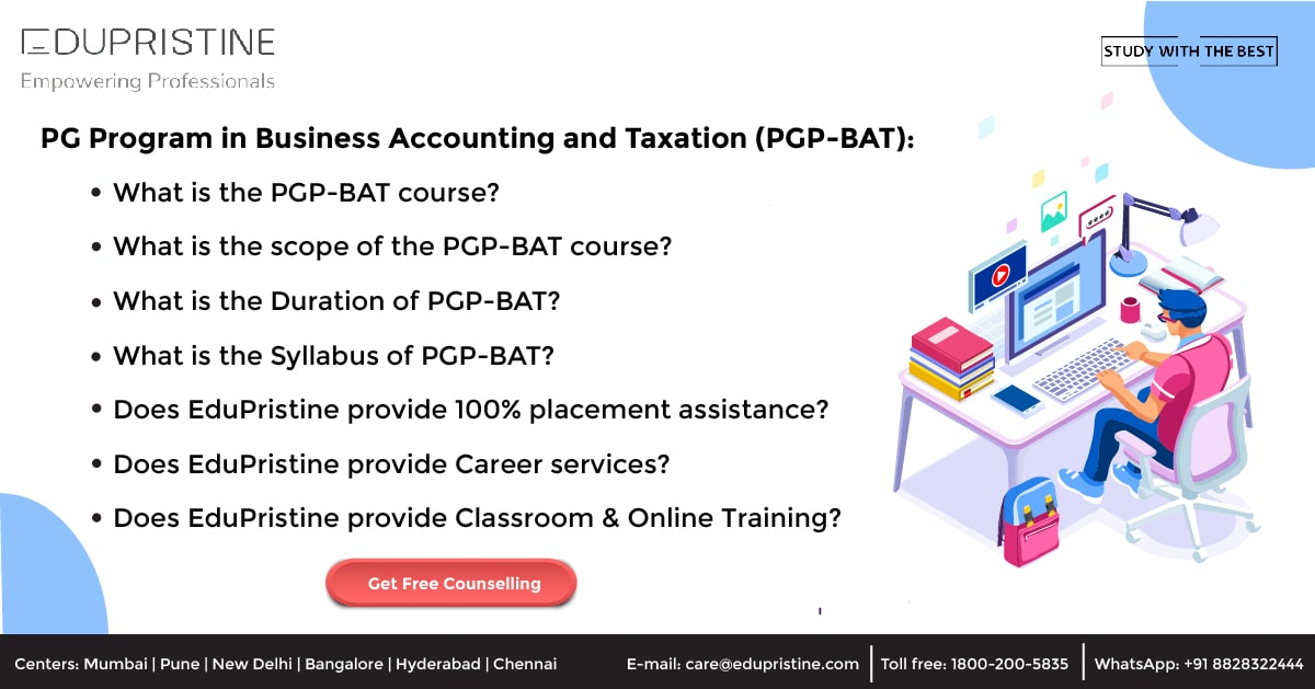 PG Program in Business Accounting and Taxation (PGP-BAT)