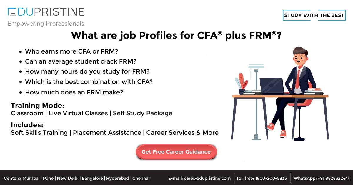 What are job Profiles for CFA plus FRM?