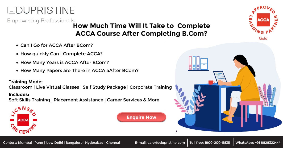 How Much Time Will It Take to Complete ACCA Course After Completing B.Com?