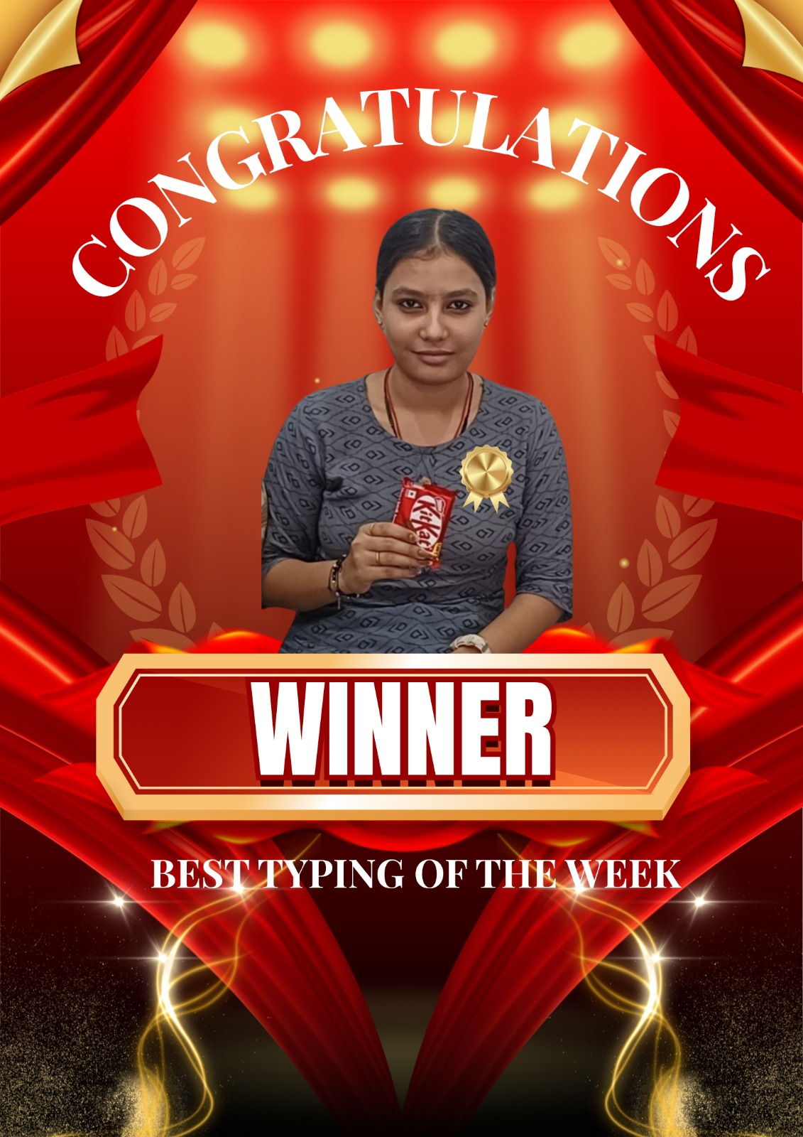 English Typing winner