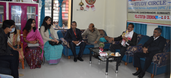 felicitation of successful APSC-CCE aspirants from ACS--SC