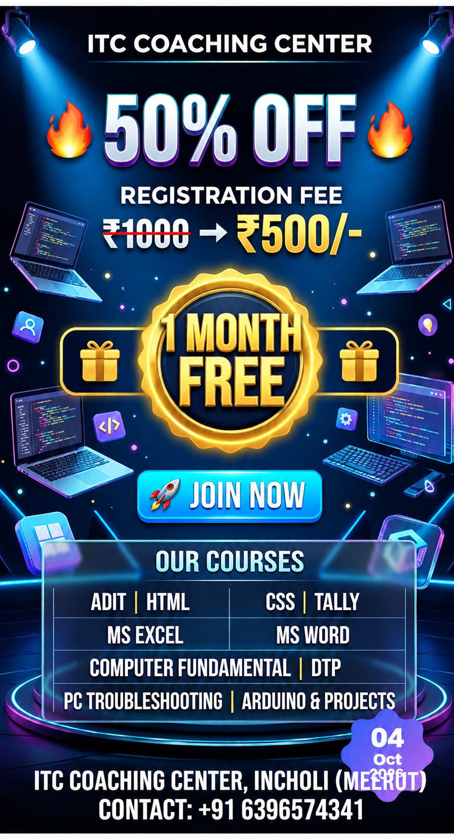 ADMISSION OPEN 50% OFF Image