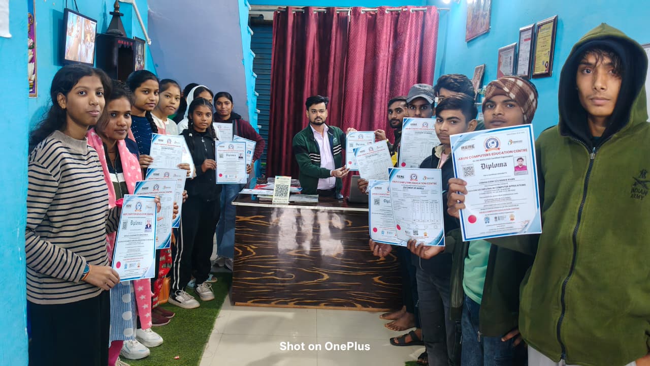 Congratulations! All Students 🎉🎉 You have successfully completed our one-year ADCA course. We wish you great success in life.