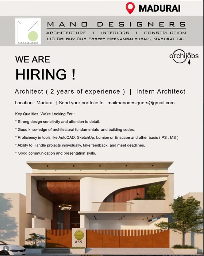 Intern, Junior Architect