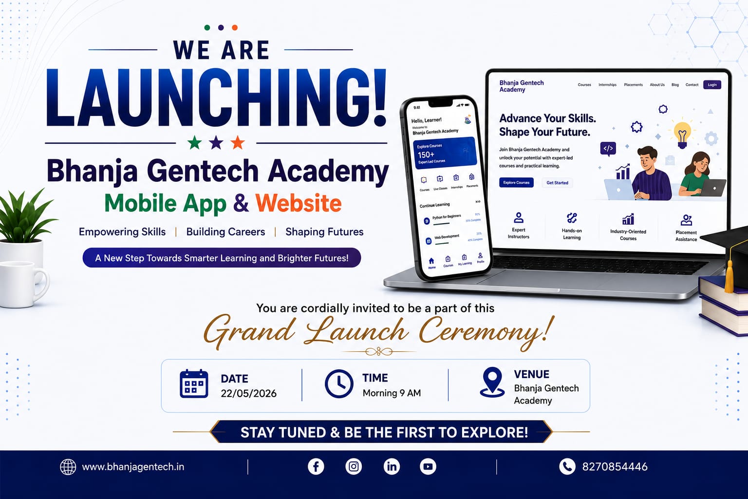 LAUNCHING MOBILE APP & WEBSITE
