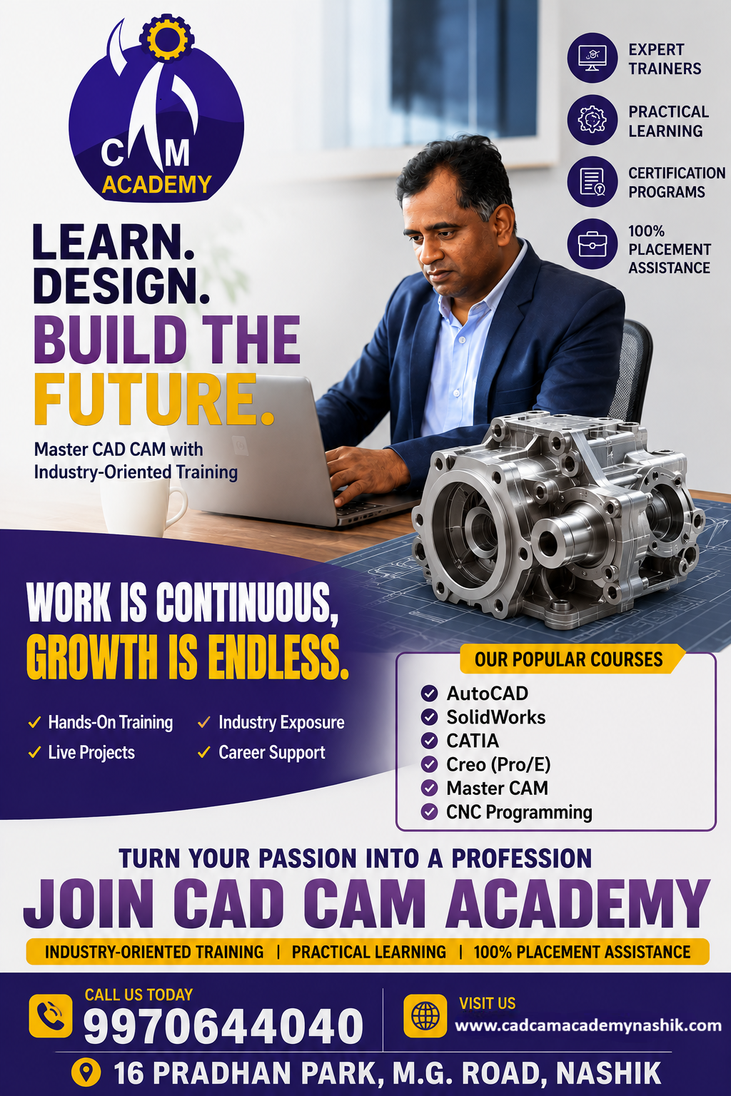 🚀 Best Mechanical CAD Courses in Nashik