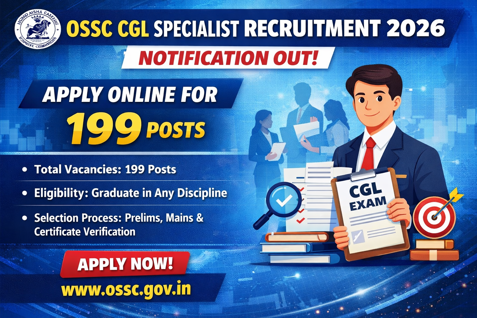 OSSC CGL Specialist Recruitment 2026