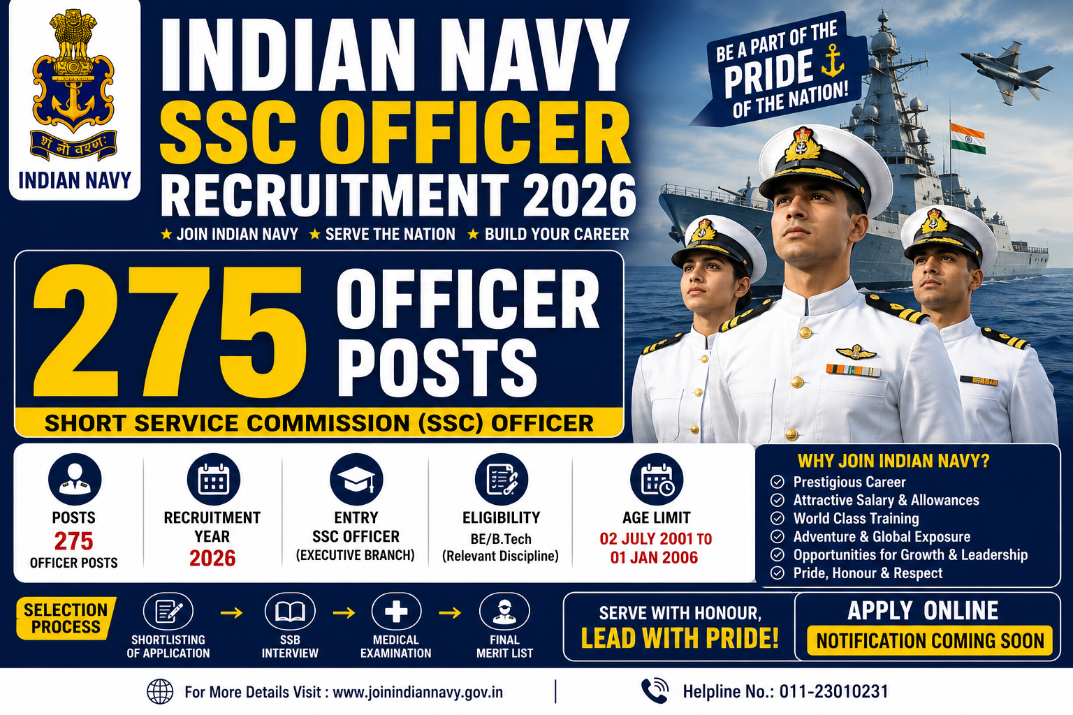 Indian Navy SSC Officer Recruitment 2026