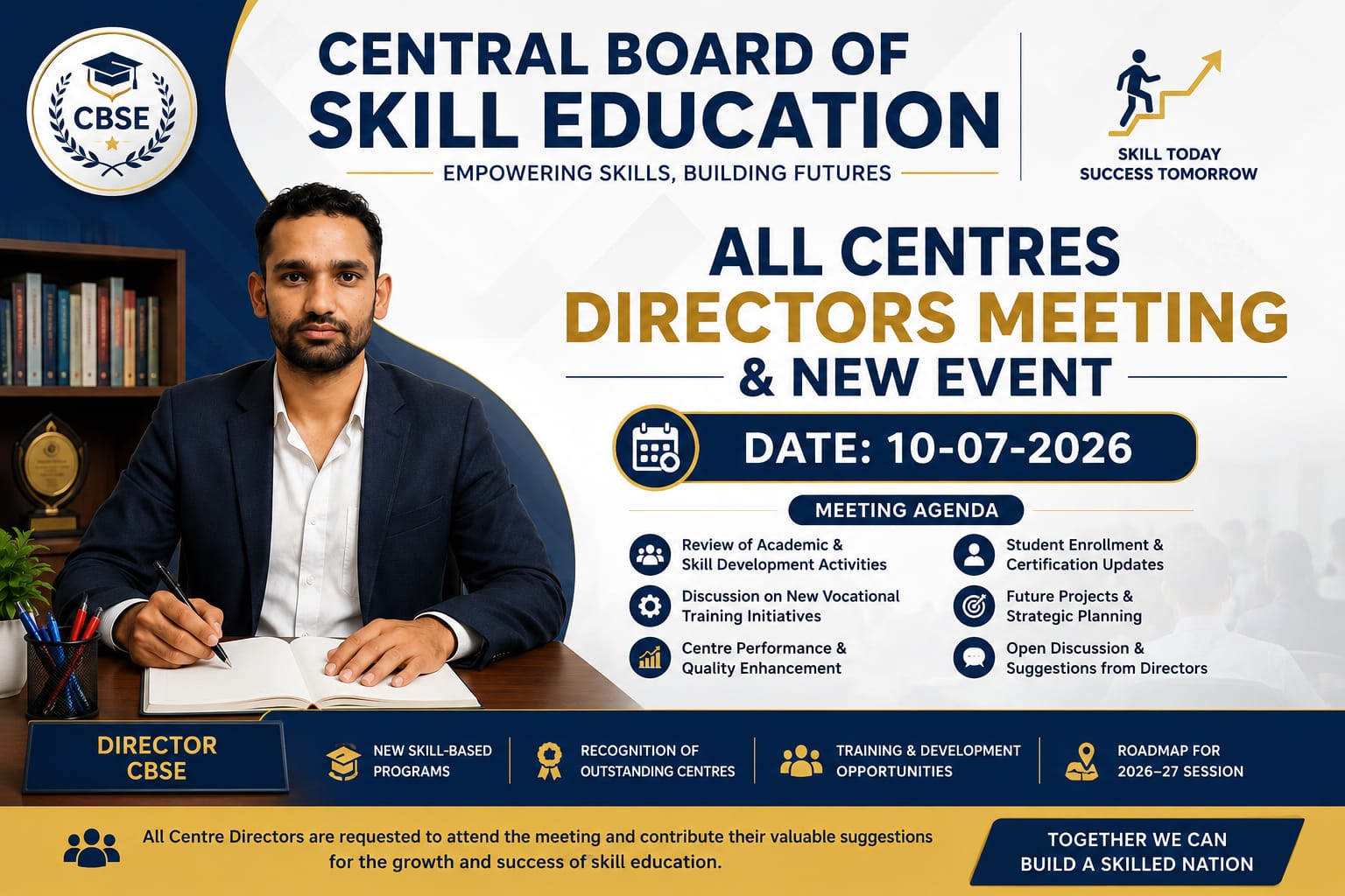 CBSE SkIll Mission - All Centres Directors Meeting & New Event Image