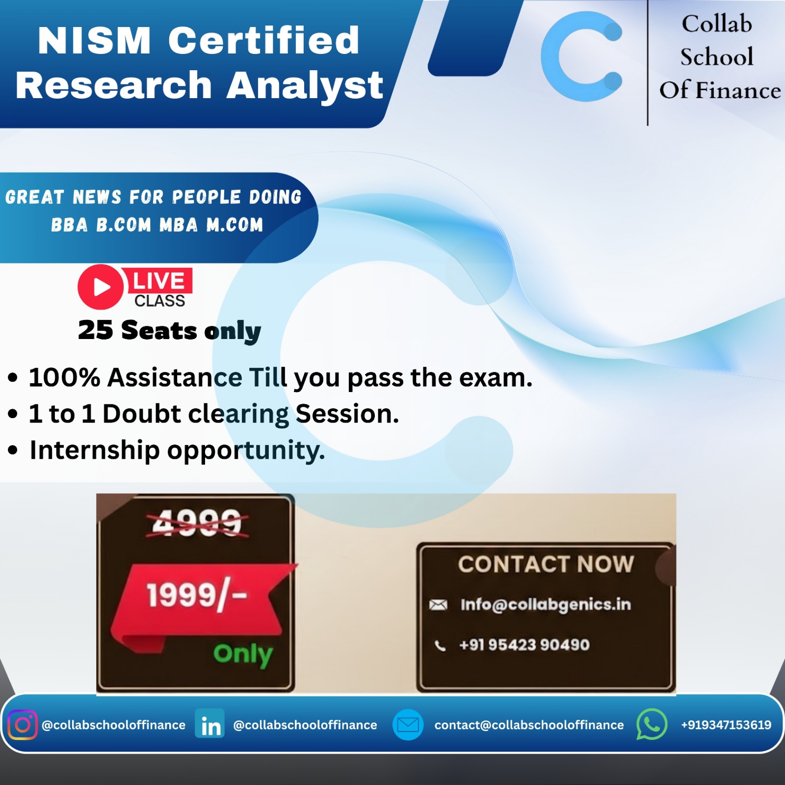 NISM Certified Research Analyst