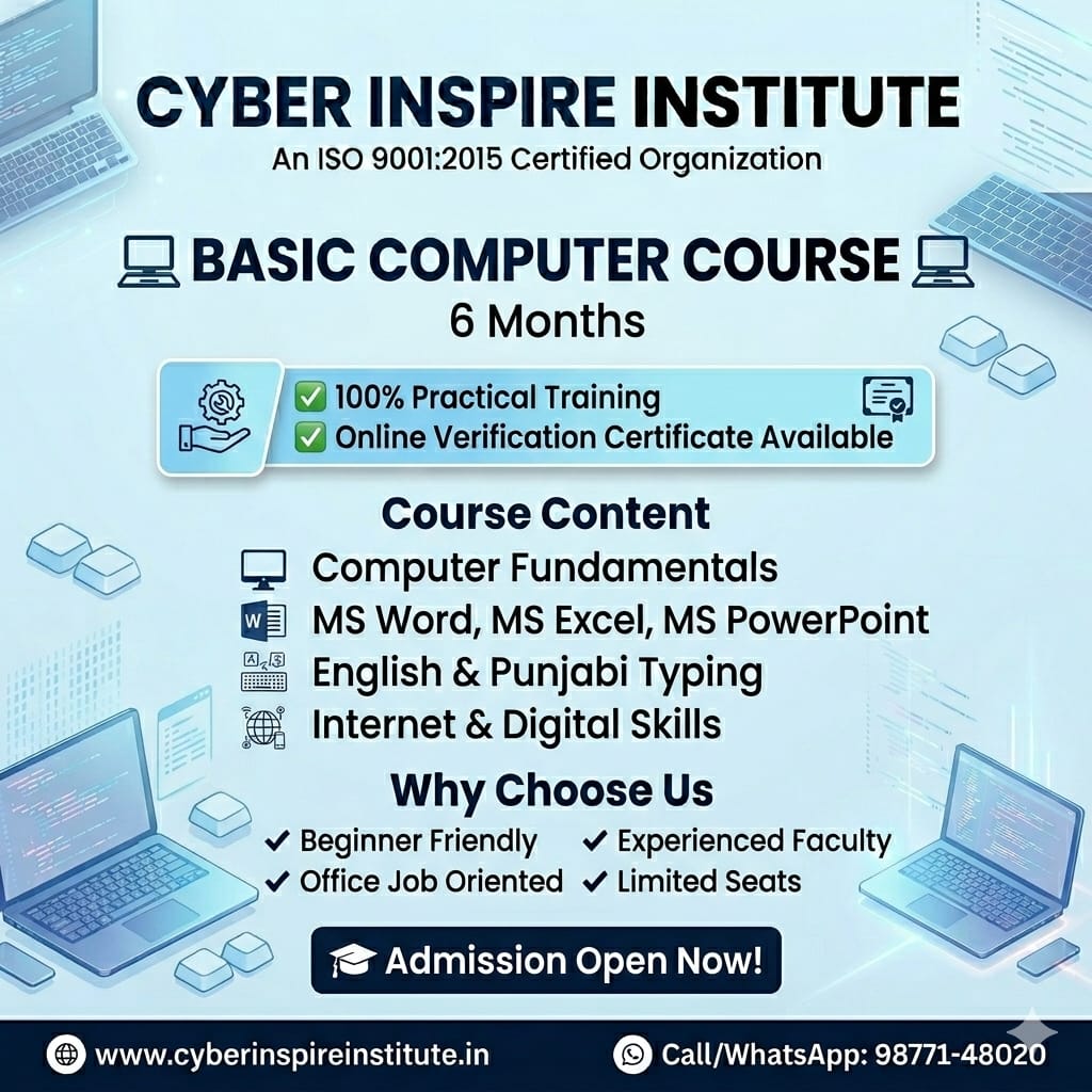 Basic computer course
