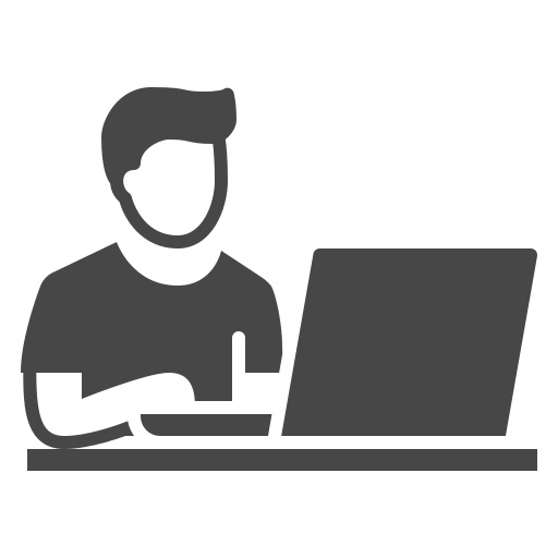 Students in Online Learning Icon