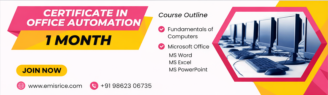 Certificate in Office Automation