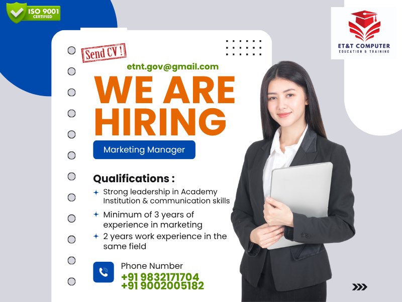 🚨 WE ARE HIRING | MARKETING MANAGER 🚨