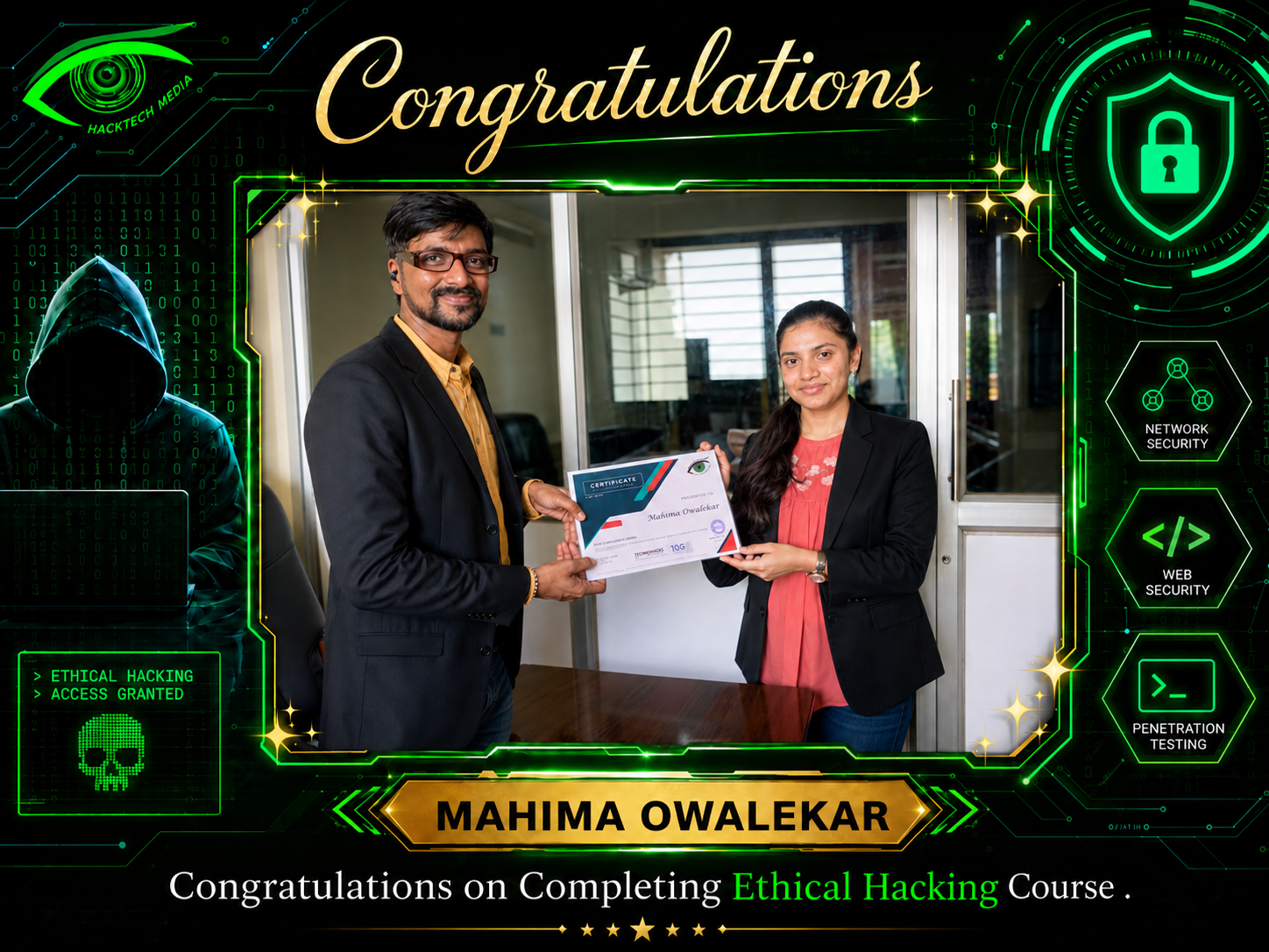 Mahima Owalekar - Ethical Hacker