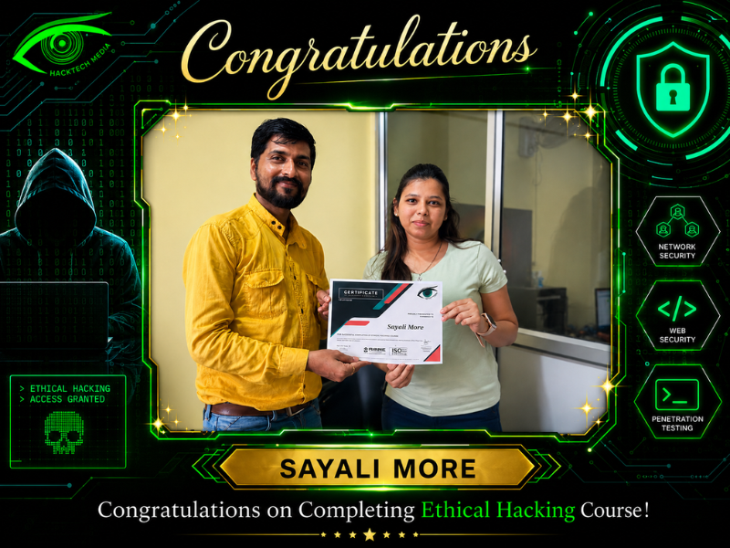 Sayali More - Ethical Hacker