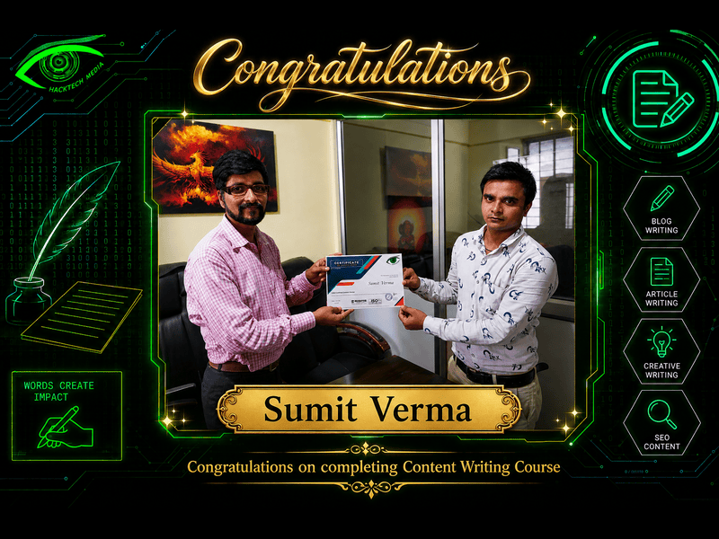 Sumit Verma - Content Writer