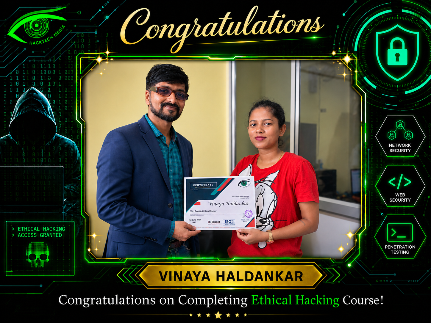 Vinaya Haldankar - Ethical Hacker