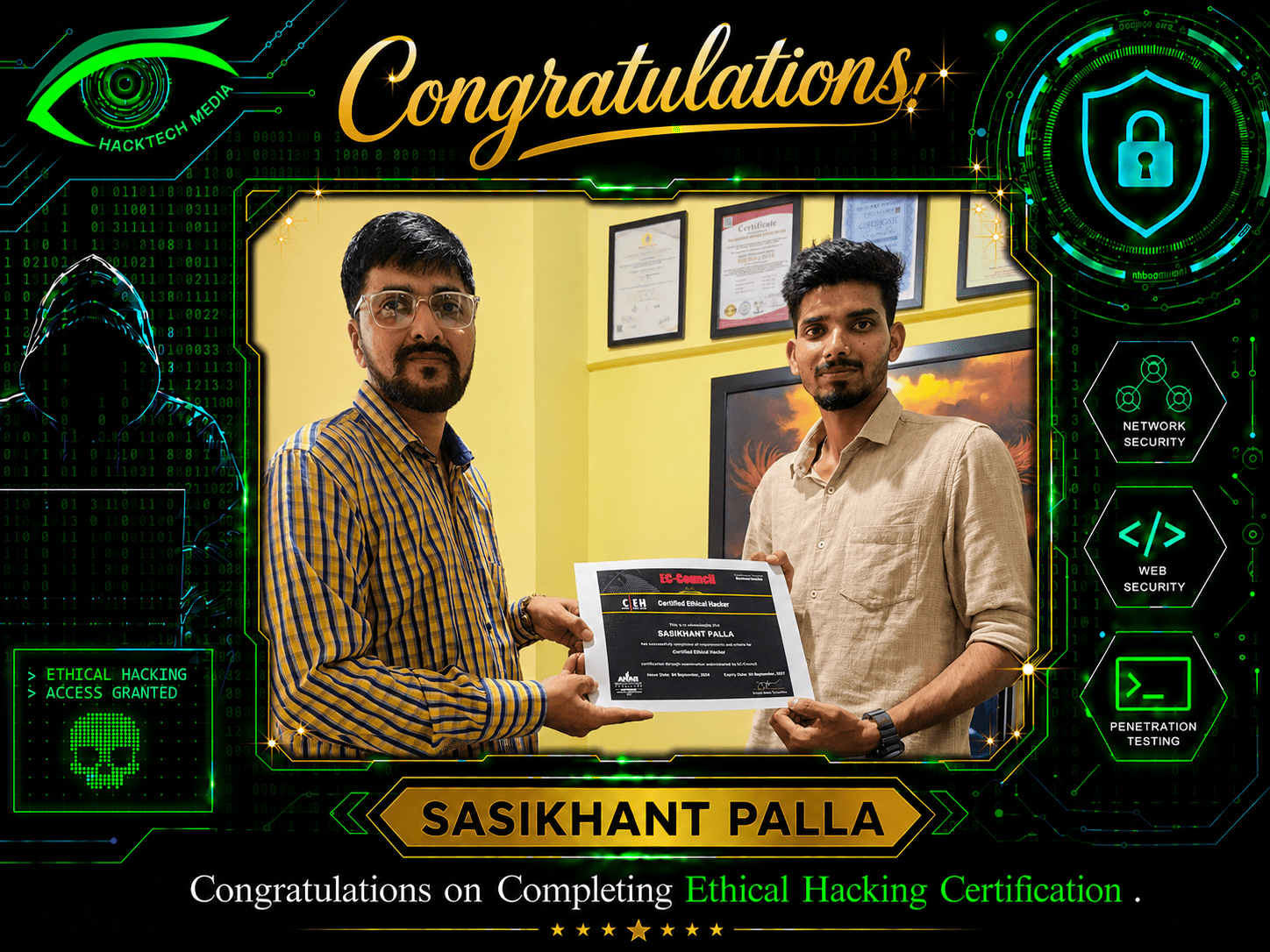 Sashikanth Palla - Certified Ethical Hacker