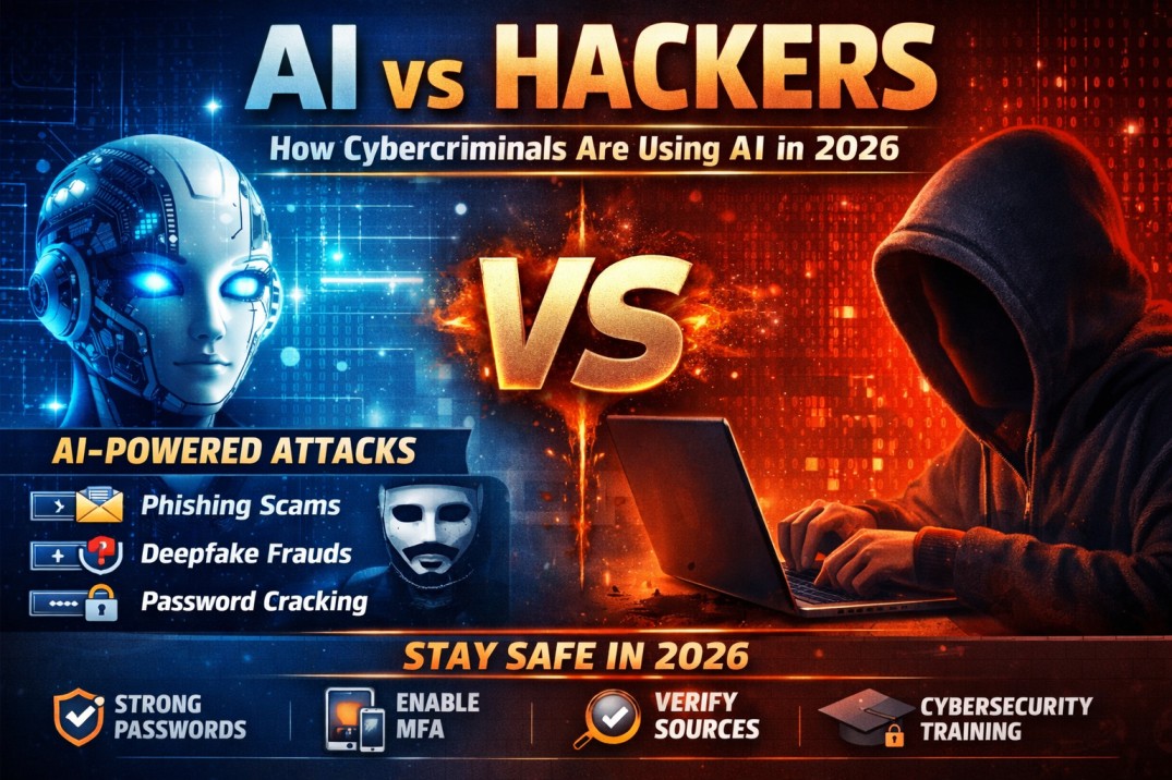 AI vs Hackers: How Cybercriminals Are Using Artificial Intelligence in 2026 (And How You Can Stay Safe)
