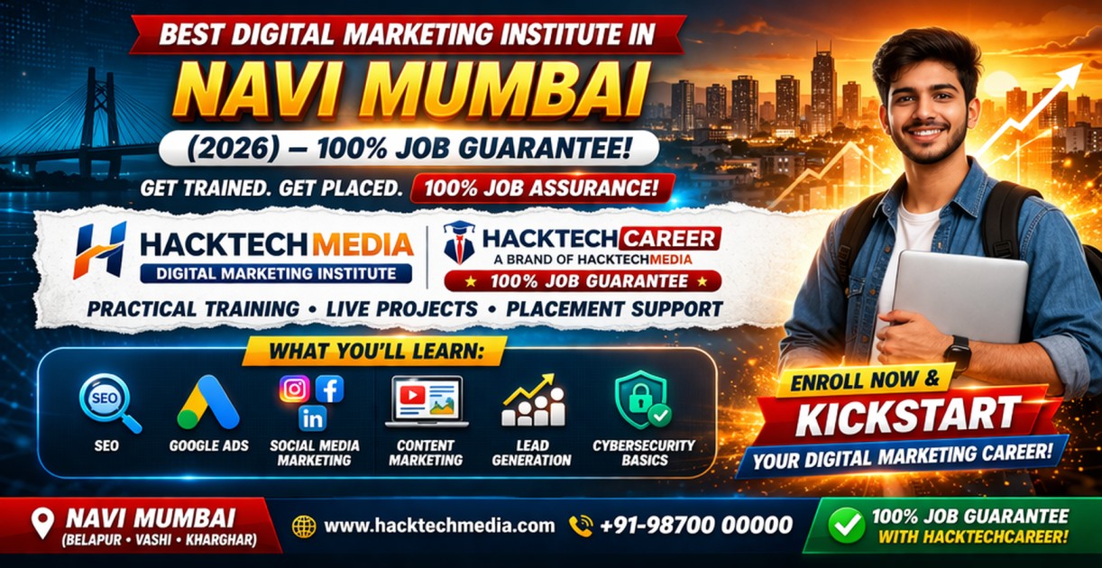 Hacktechmedia – The Best Digital Marketing Institute in Navi Mumbai