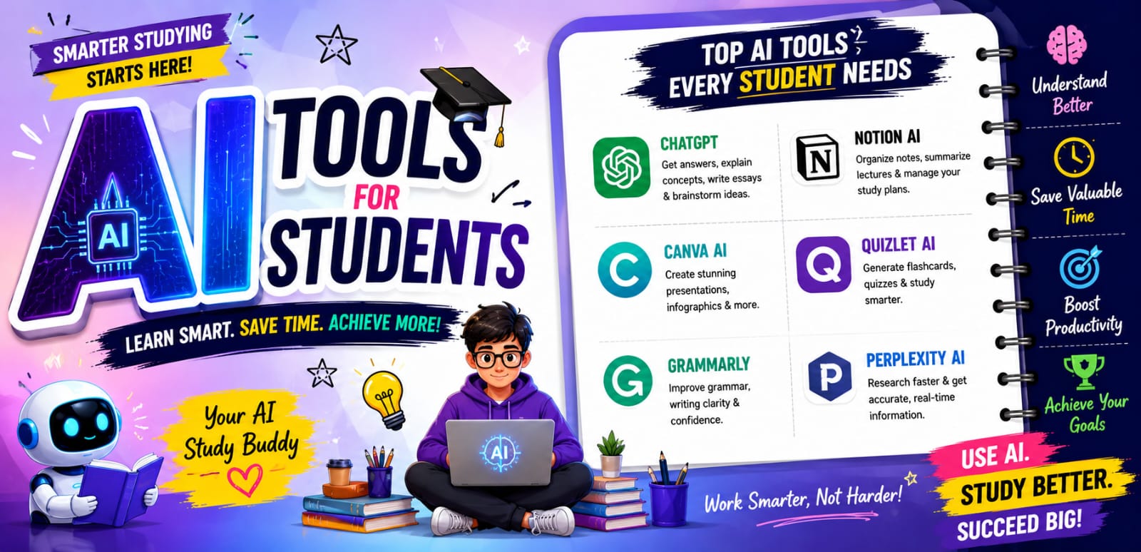 Best AI Tools for Students in 2026: Study Smarter, Not Harder