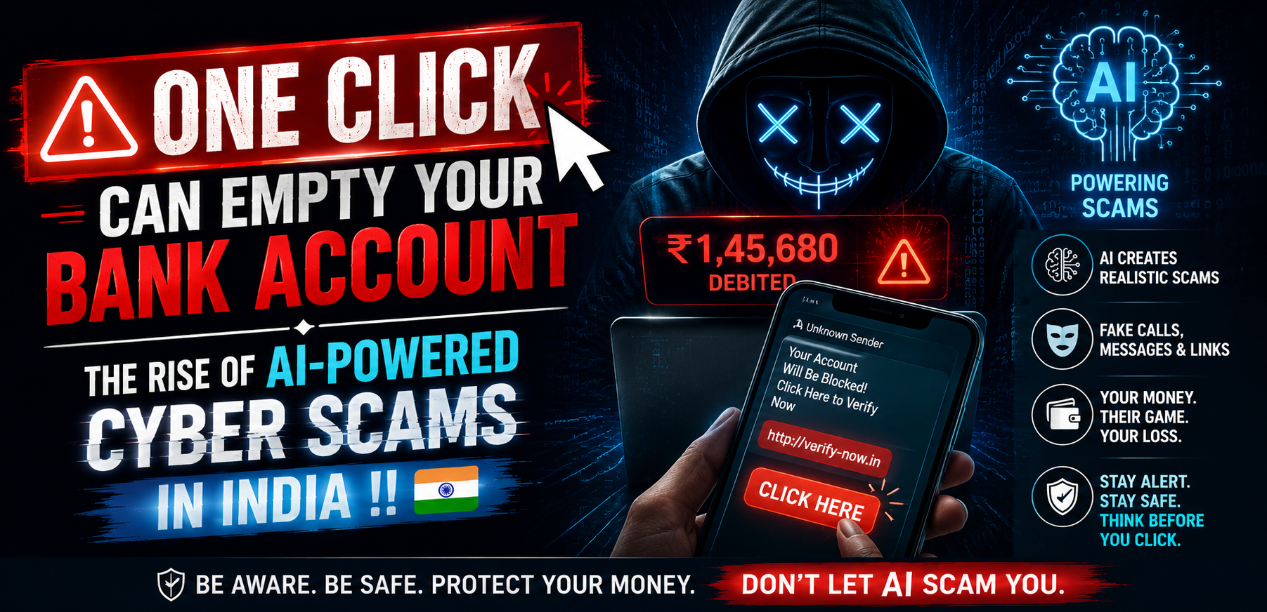 AI-Powered Cyber Fraud in India: Why Every Student Must Learn Cyber Security in 2026