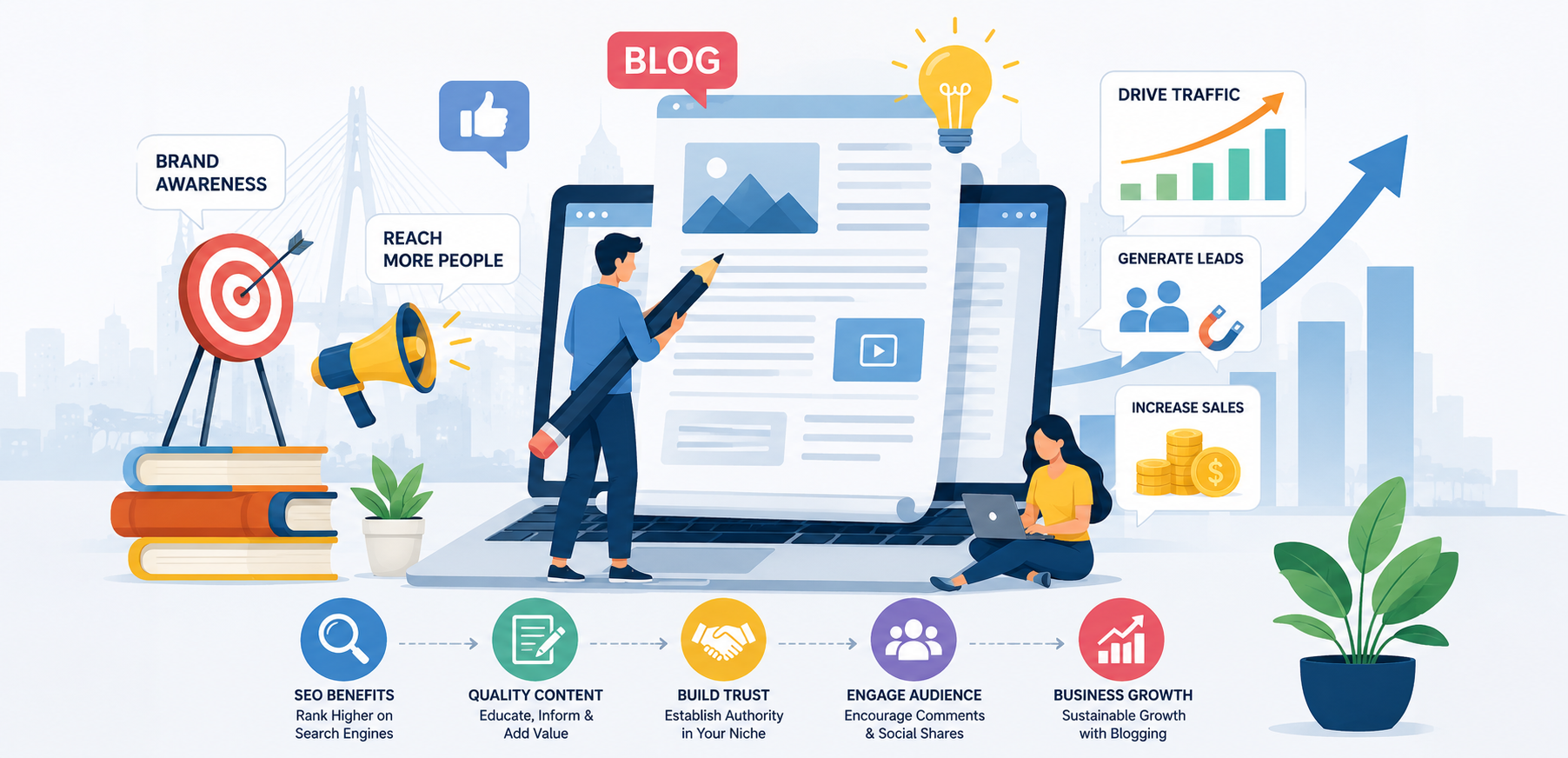 The Power of Blogging for Business Growth and Audience Engagement .