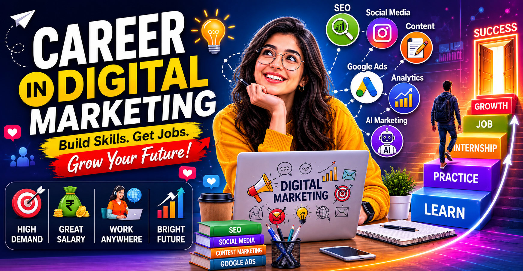 Career in Digital Marketing: Skills, Jobs, Salary & Future Scope in 2026