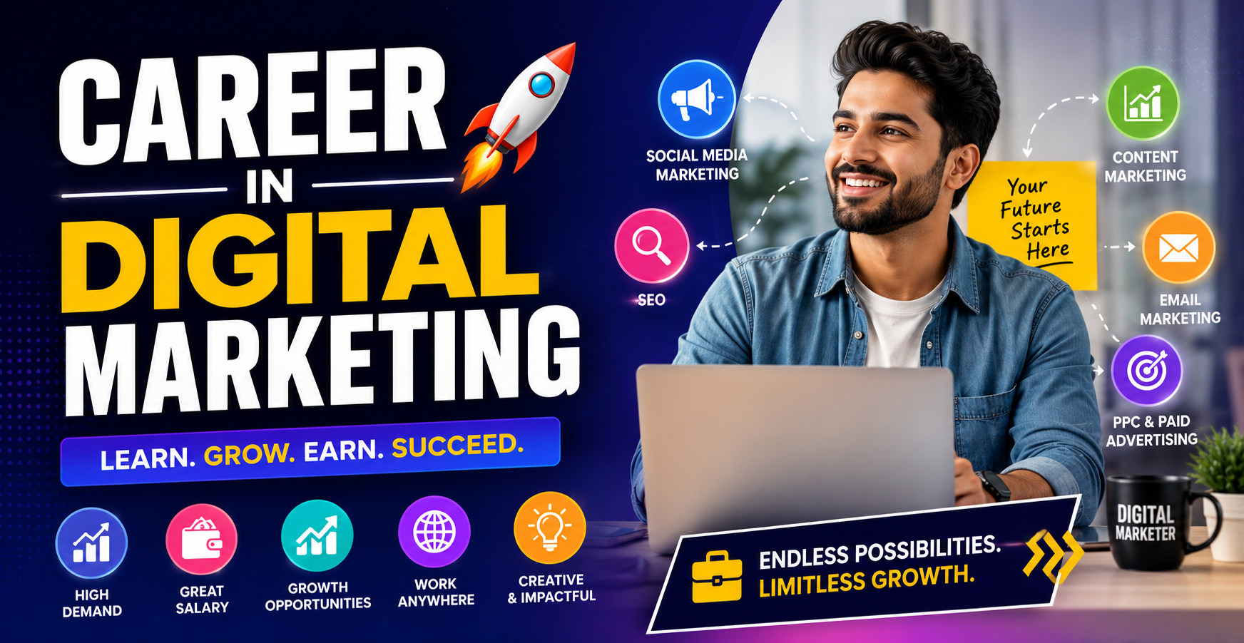 Career in Digital Marketing: Skills, Jobs, Salary & Future Scope in 2026