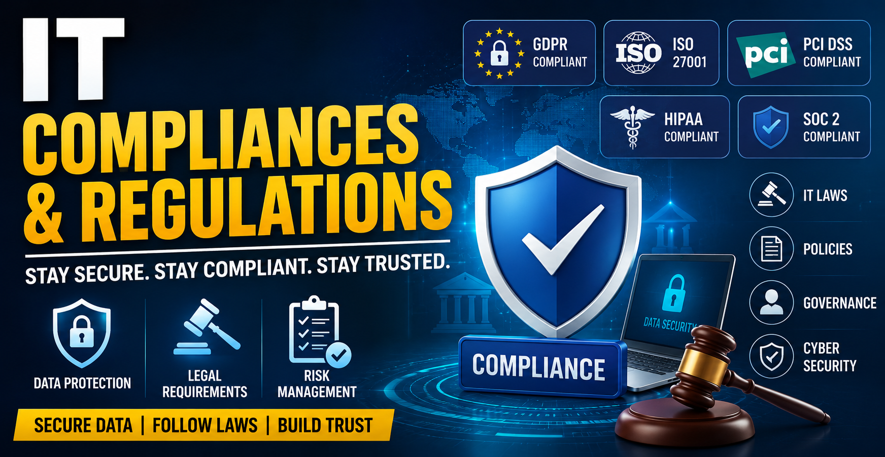 IT Compliance and Regulations in 2026: Complete Guide to Cyber Security, Data Privacy & AI Laws