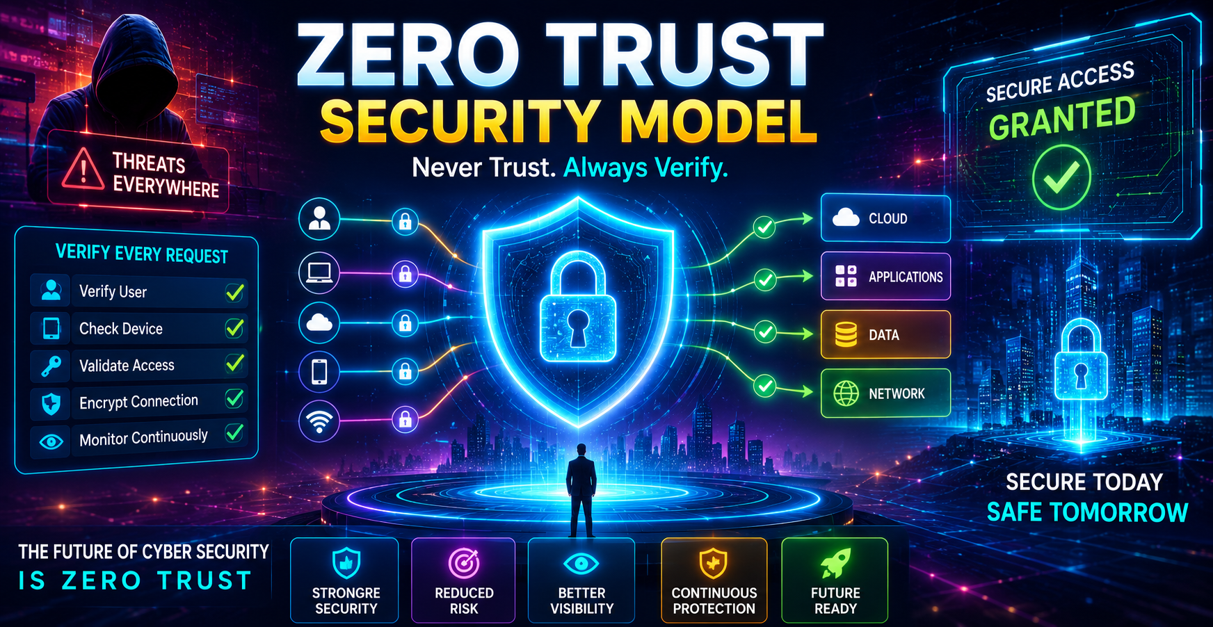 Zero Trust Security Model: Why "Never Trust, Always Verify" is the Future of Cyber Security