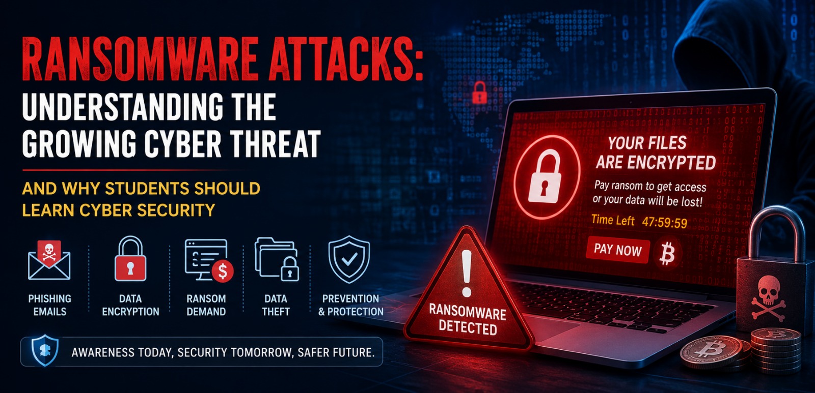 Held Hostage by Code: The Rising Threat of Ransomware Attacks in the Digital Age