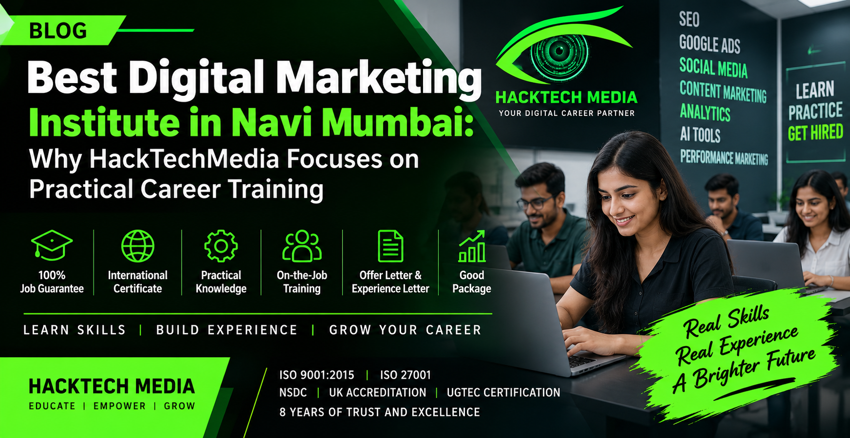 Best Digital Marketing Institute in Navi Mumbai: Why HackTechMedia Focuses on Practical Career Training