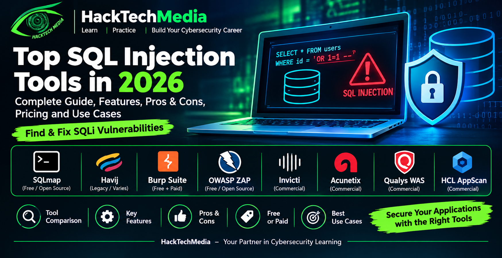 Top SQL Injection Tools in 2026: Complete Guide to SQLi Testing Tools