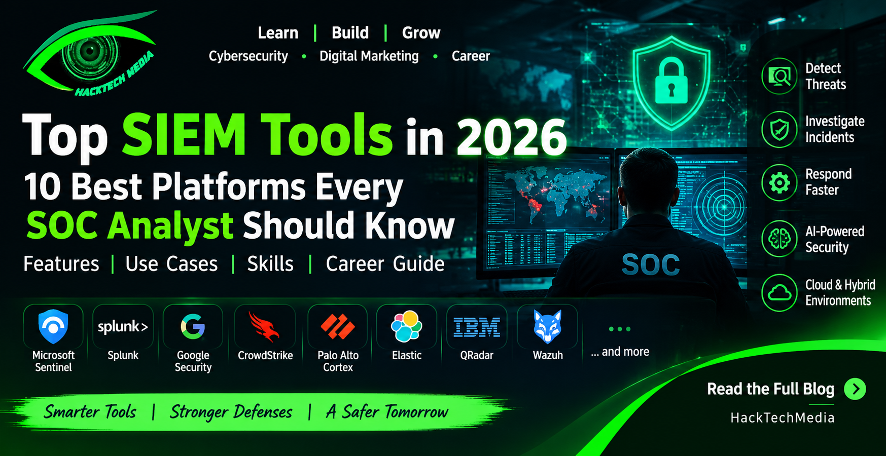Best SIEM Tools in 2026: Top Platforms Every SOC Analyst Should Know