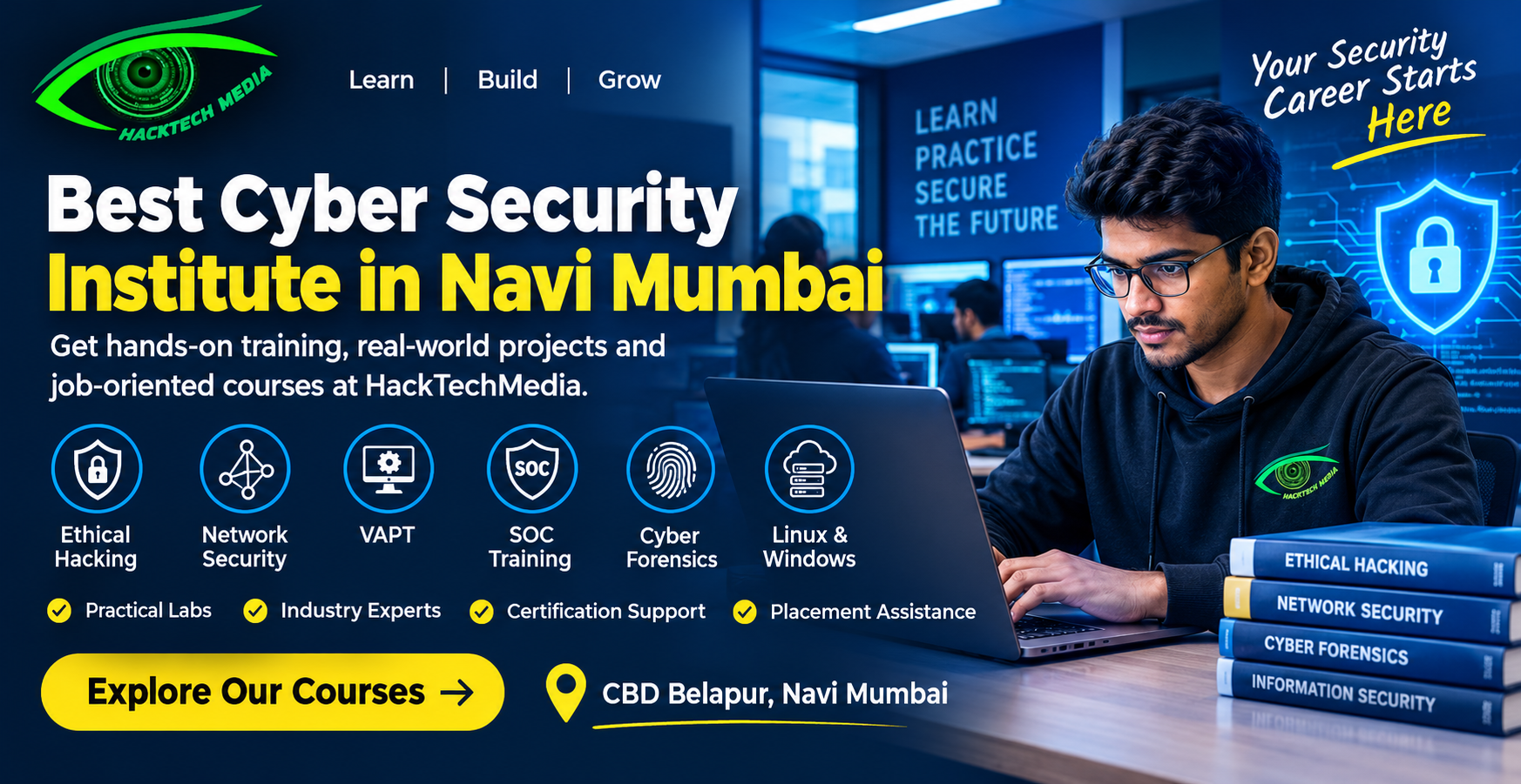 Best Cyber Security Institute in Navi Mumbai – Why Choose HackTechMedia?