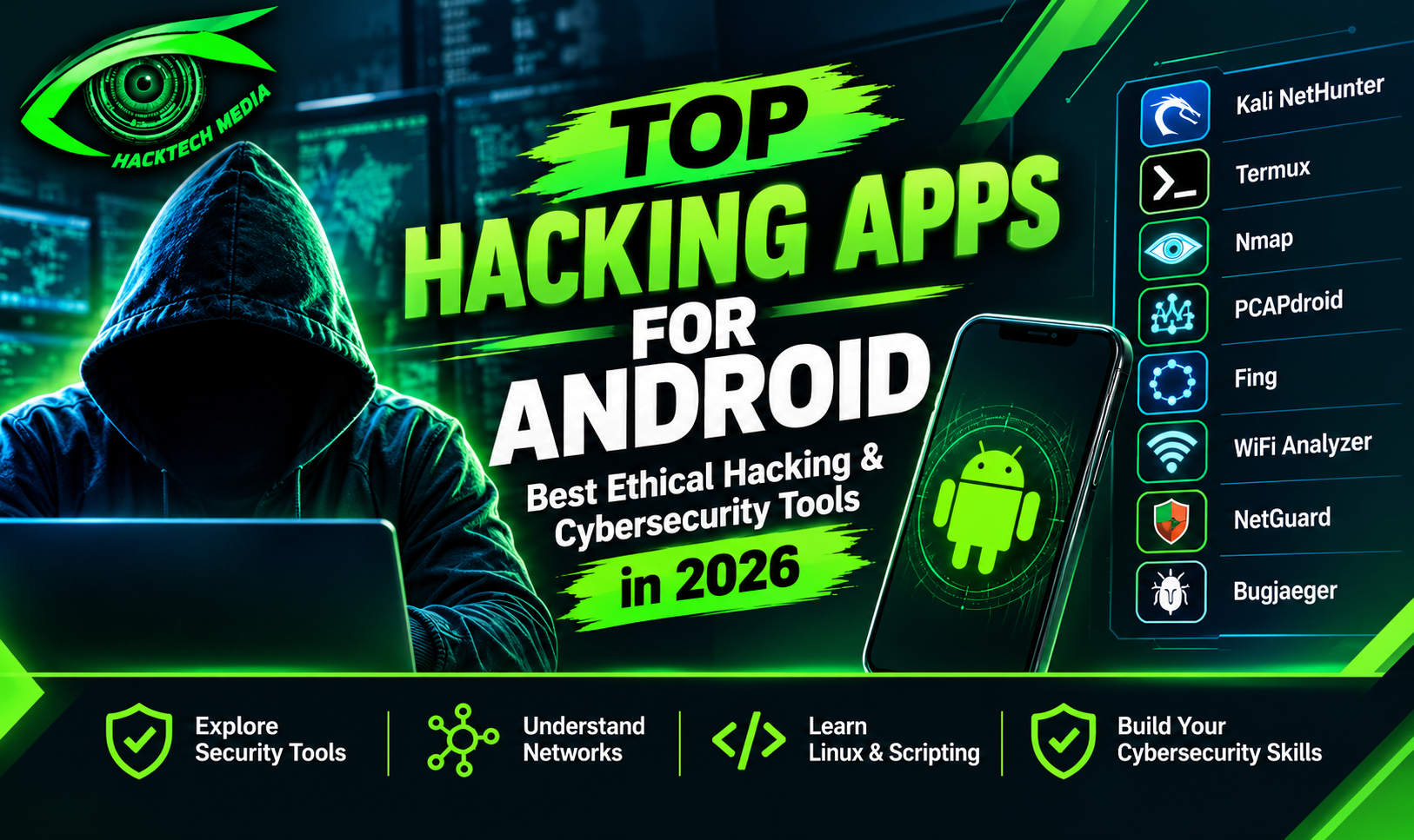 Top Hacking Apps for Android in 2026: Best Ethical Hacking & Cybersecurity Tools