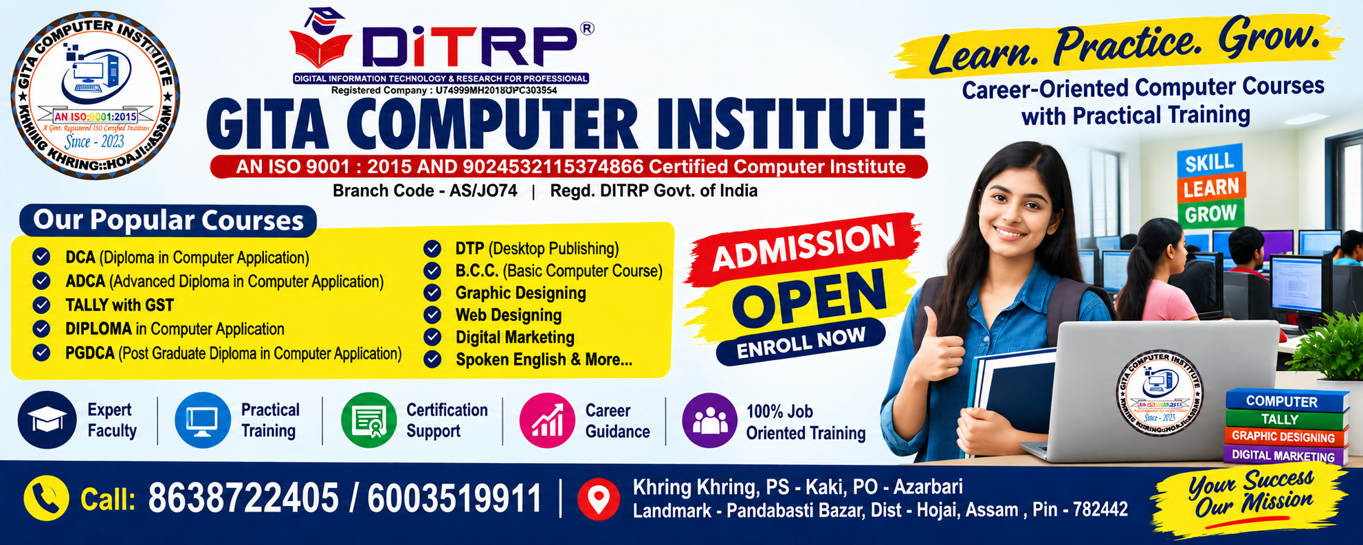 ADMISSION IN GOING ON