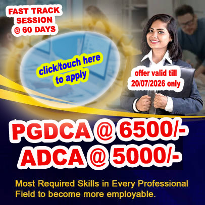 ADCA/PGDCA LIMITED DISCOUNT & BACKDATE ENROLLMENT OFFER