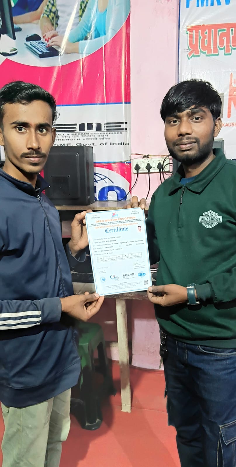 1 Year Complete  Course Provided Diploma in Class Student